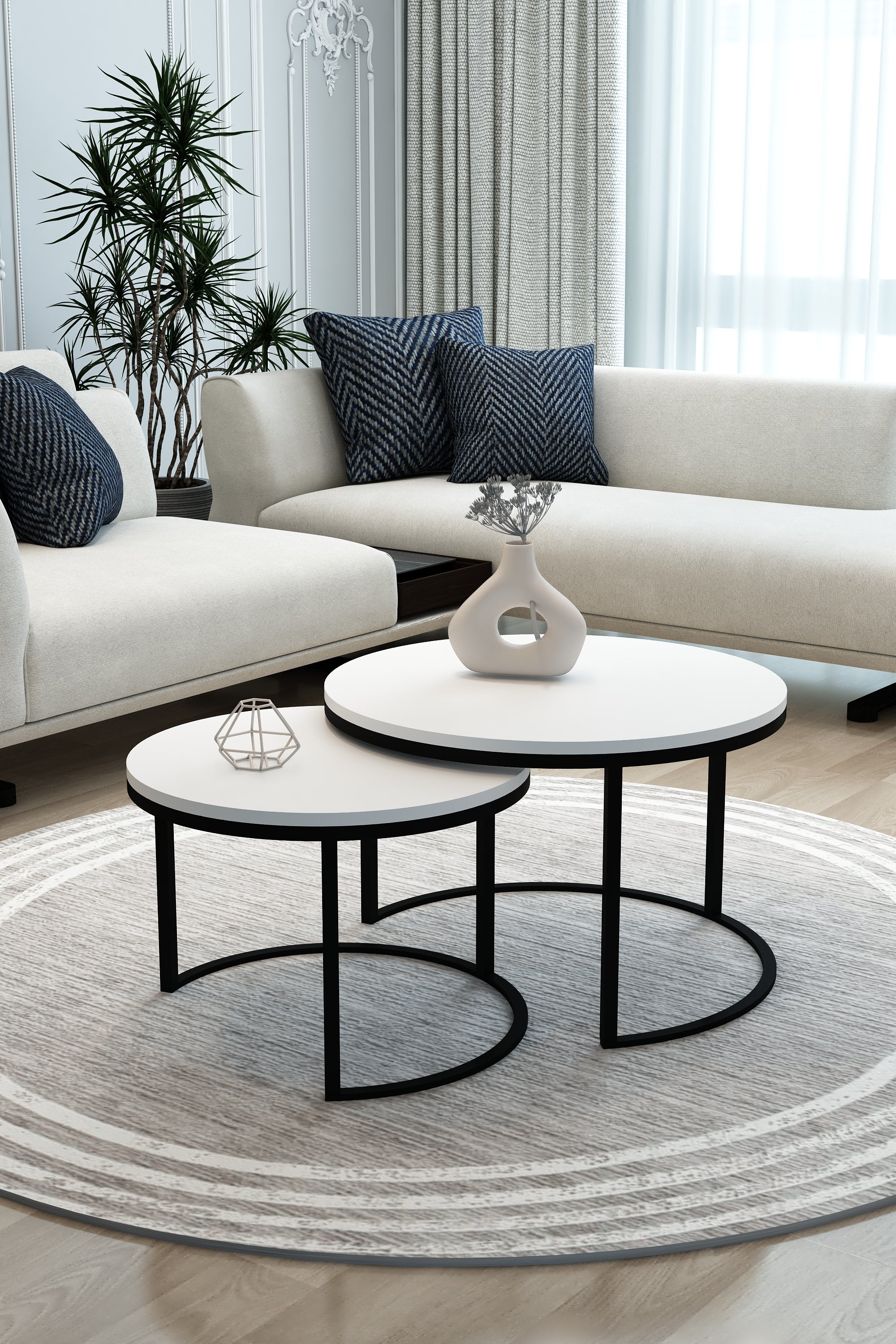 Vega Orta Sehpa Beyaz