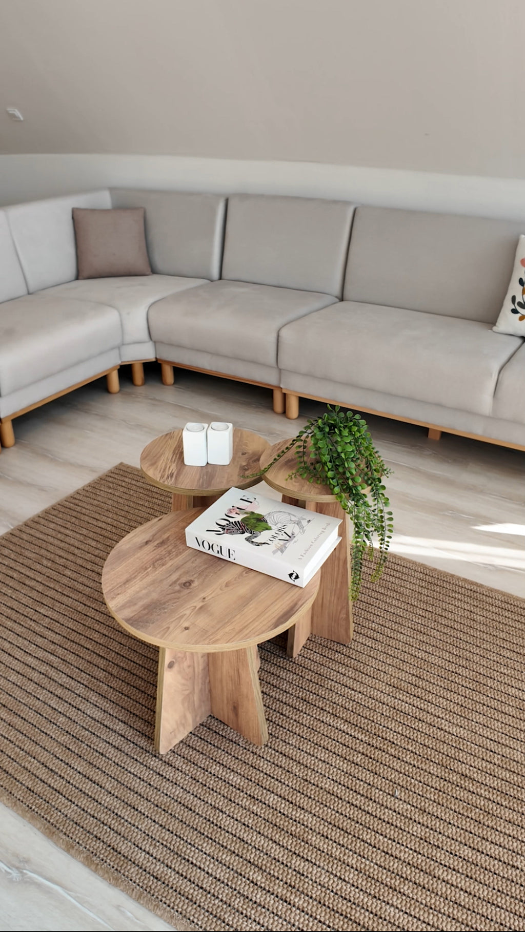 3'lü Zigon/Mantar Sehpa Peri