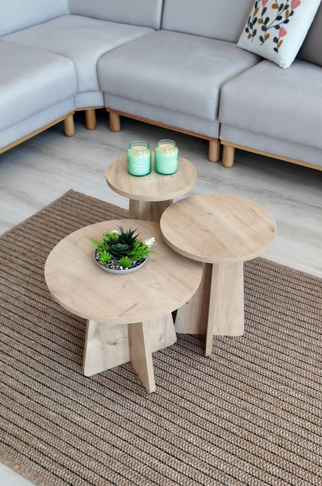 3'lü Zigon/Mantar Sehpa Peri