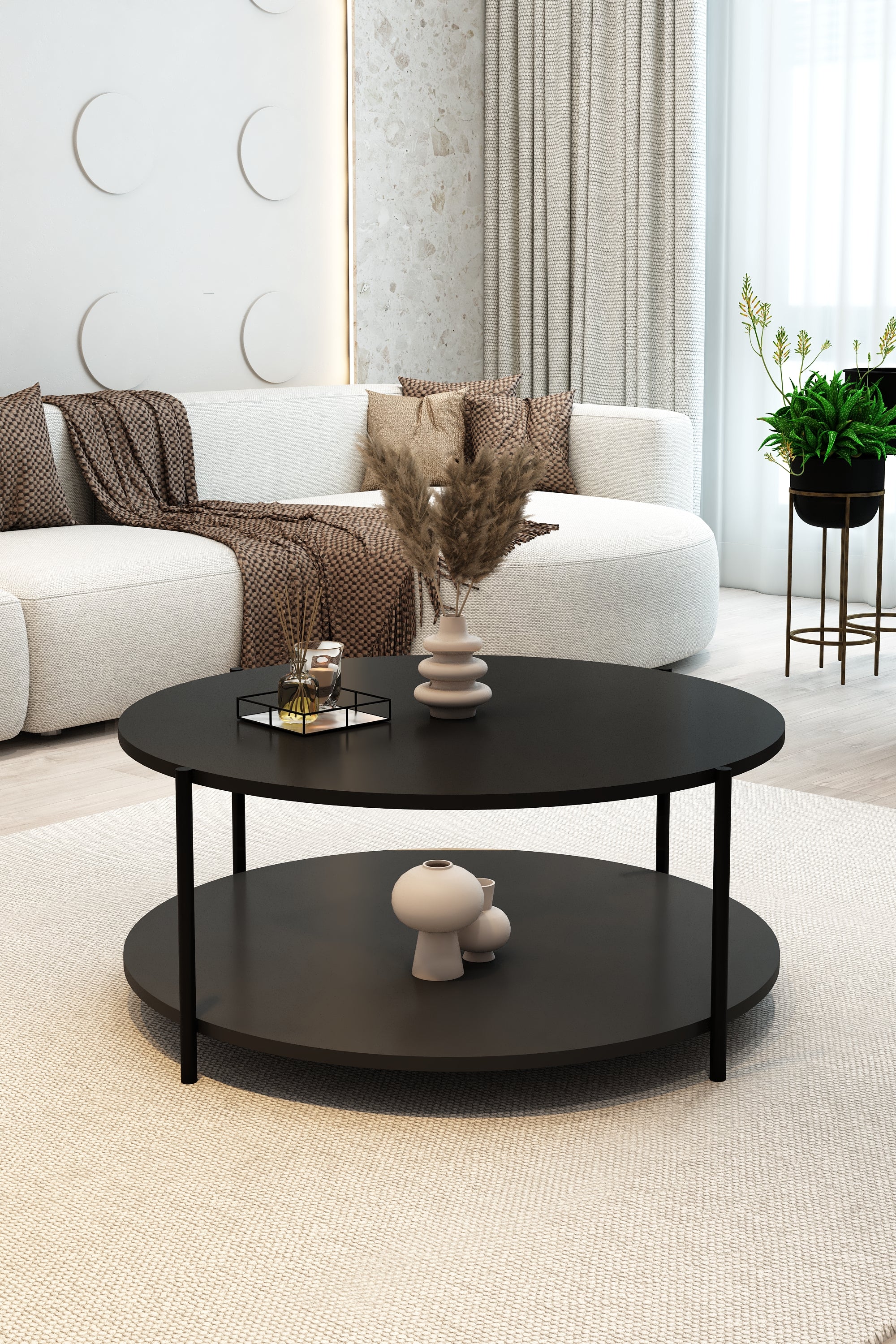 Atlas Orta Sehpa Siyah