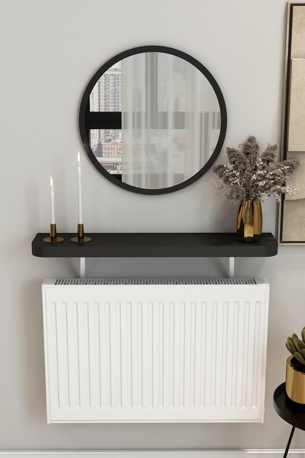 Petek Üzeri Dresuar Siyah Kalın