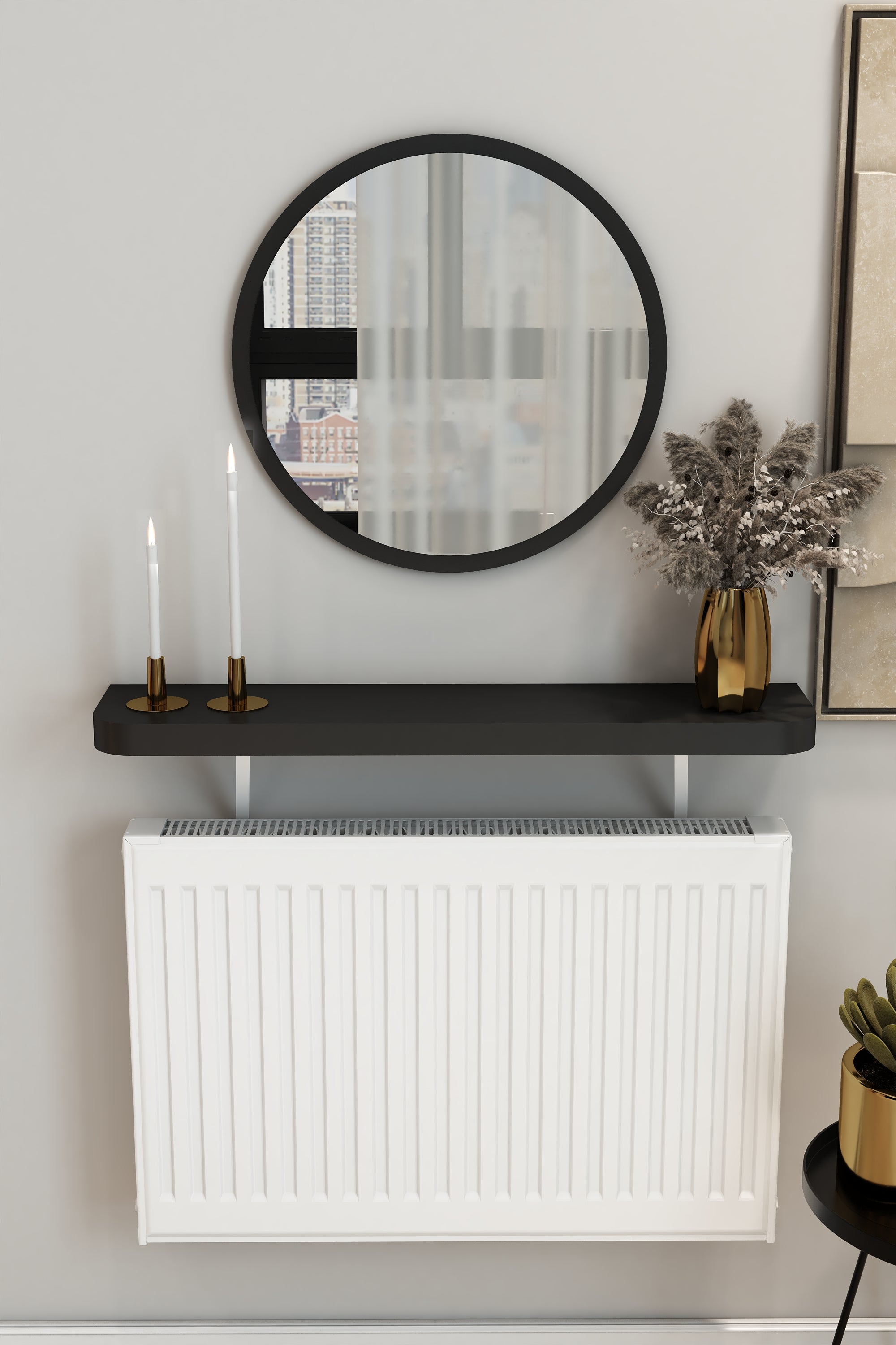 Petek Üzeri Dresuar Siyah Kalın