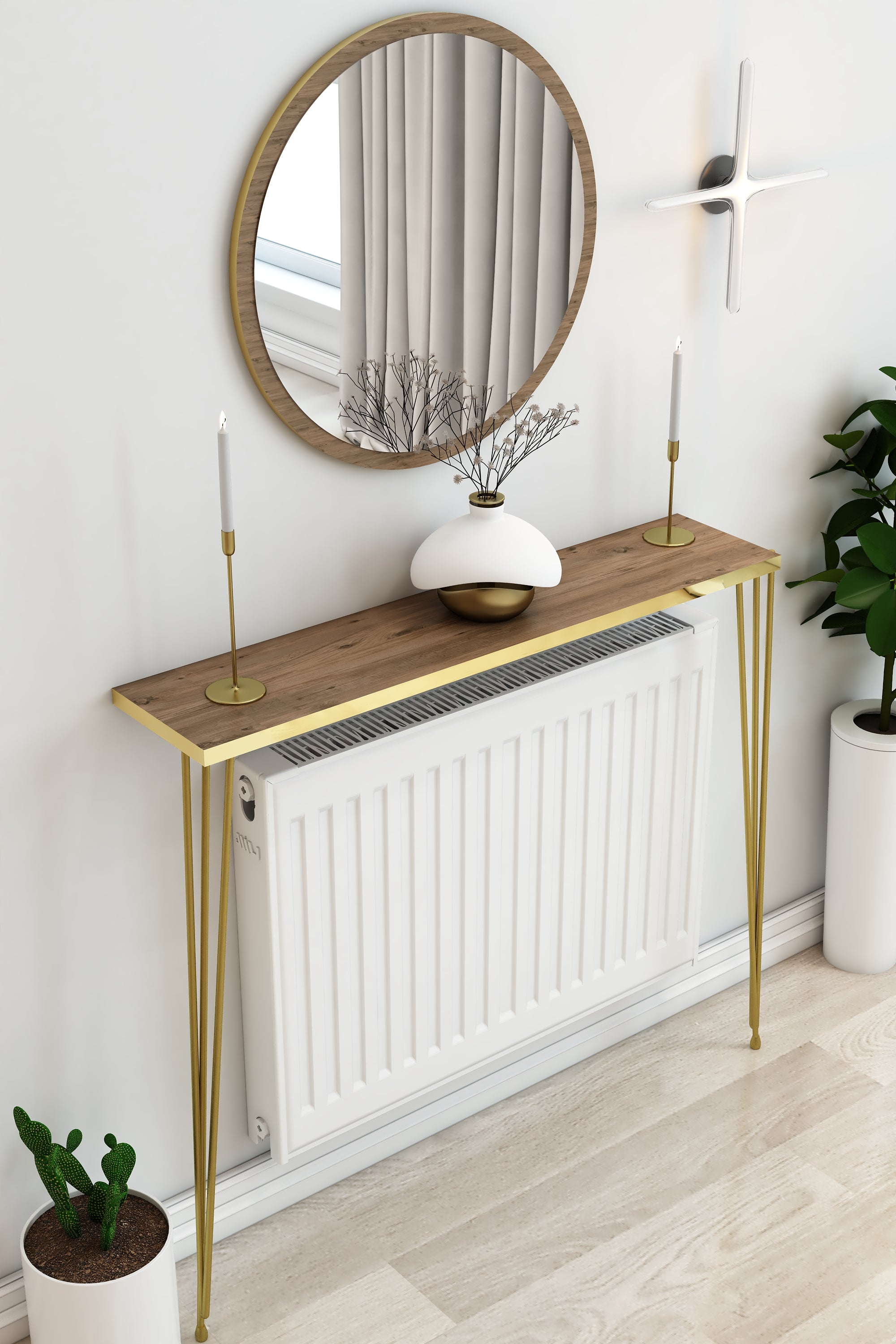 Petek Üstü Ayaklı Atlantik Çam -Gold Raf Gold Ayak