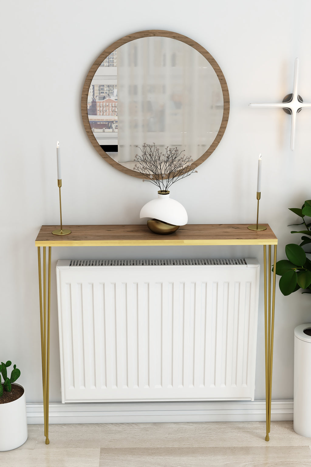 Petek Üstü Ayaklı Atlantik Çam -Gold Raf Gold Ayak