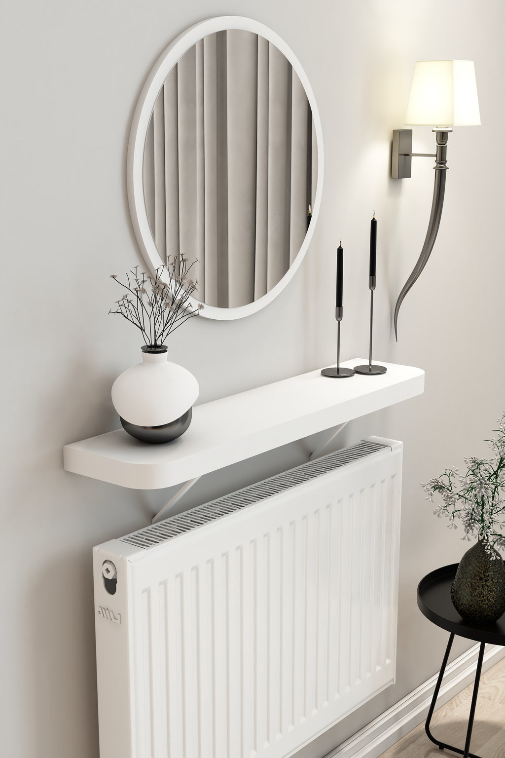 Petek Üzeri Dresuar Beyaz Kalın