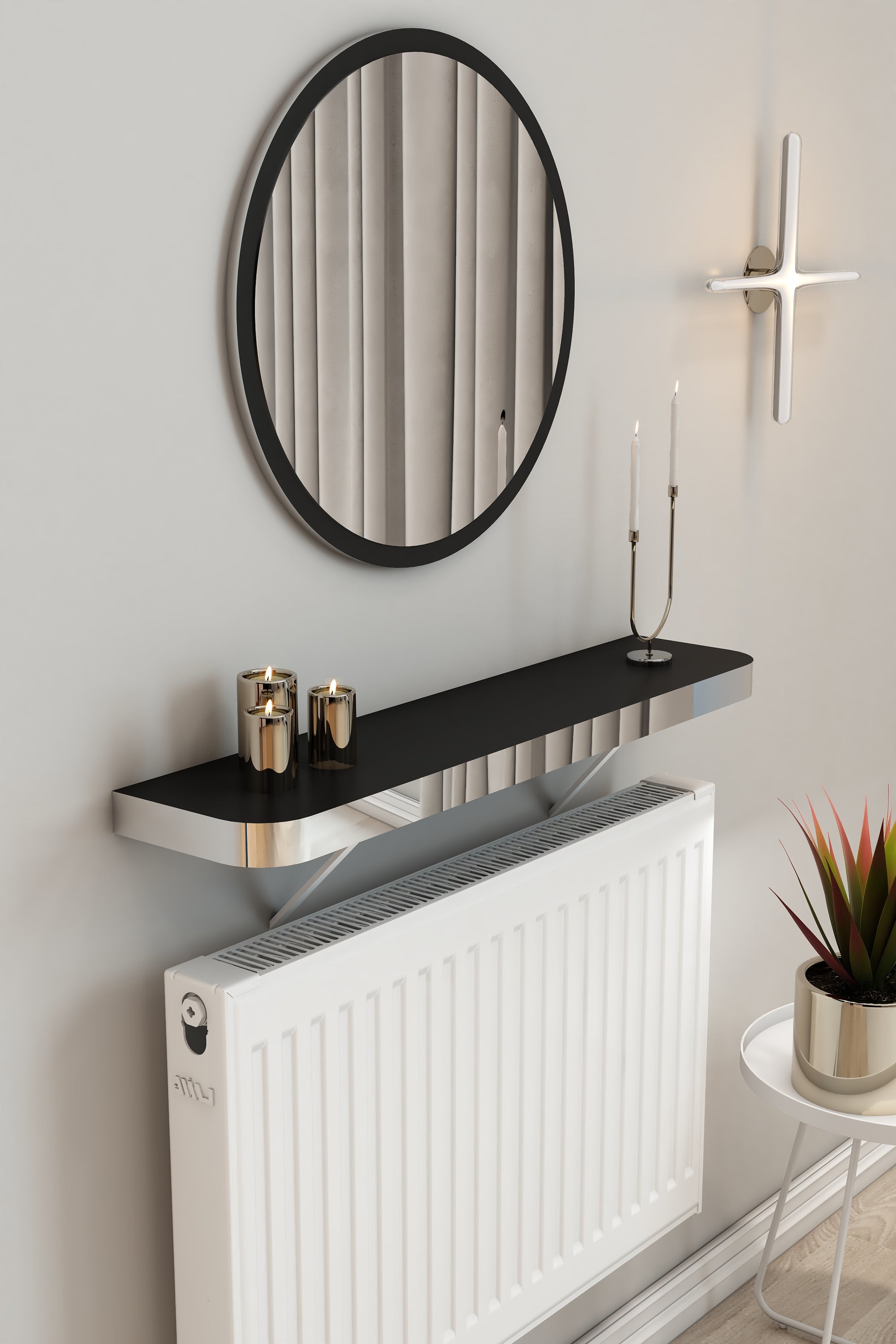 Petek Üzeri Dresuar Kalın gümüş siyah