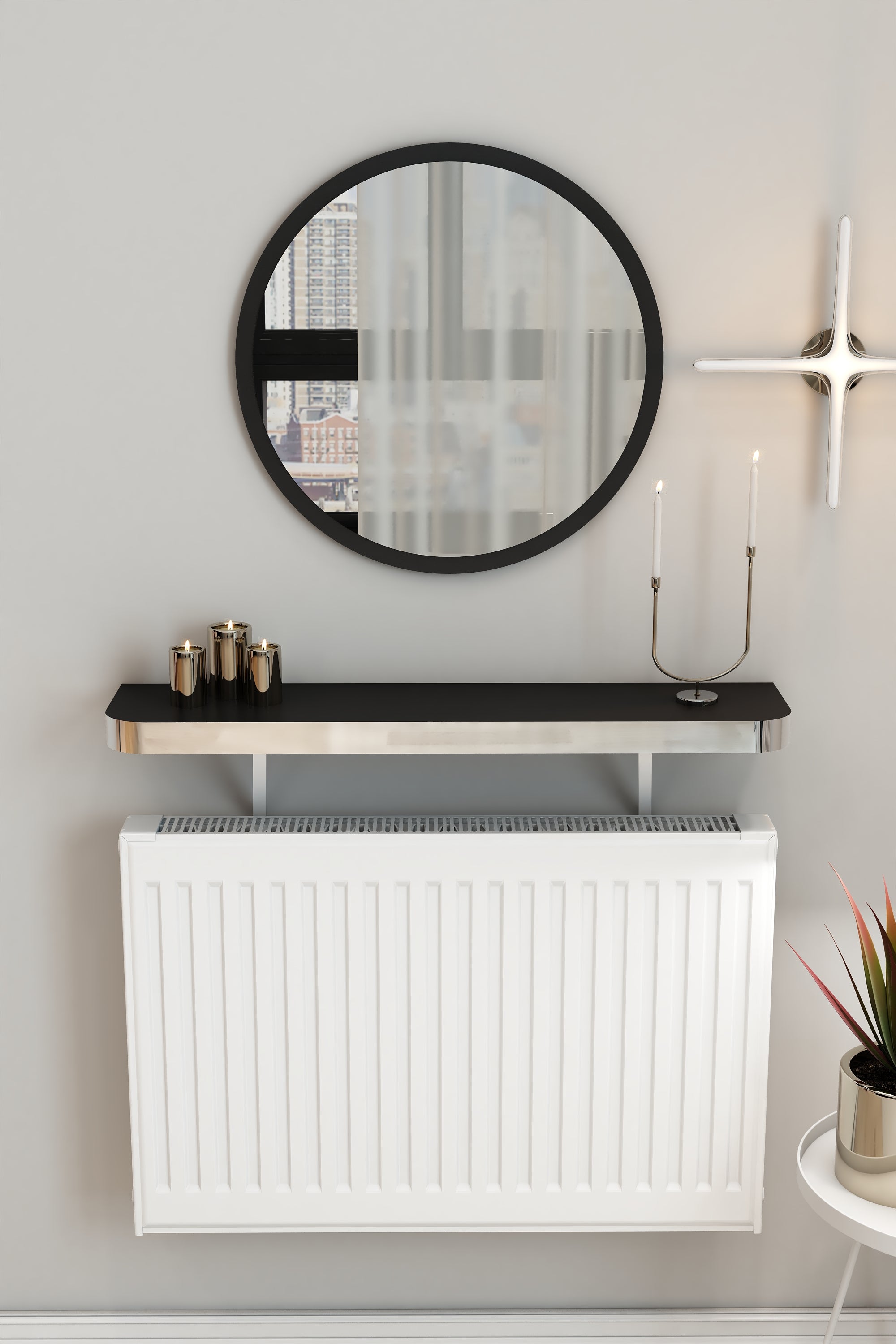 Petek Üzeri Dresuar Kalın gümüş siyah